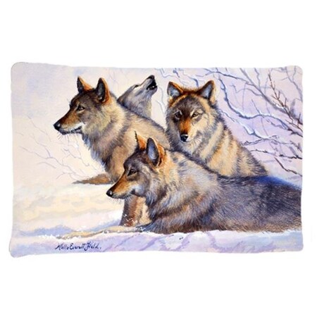 Carolines Treasures Carolines Treasures FMF0007PILLOWCASE Wolves by Mollie Field Fabric Standard Pillowcase FMF0007PILLOWCASE